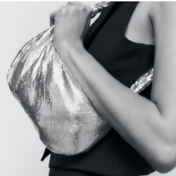 ZARA SPARKLY SHOULDER BAG - Picture 3 of 4